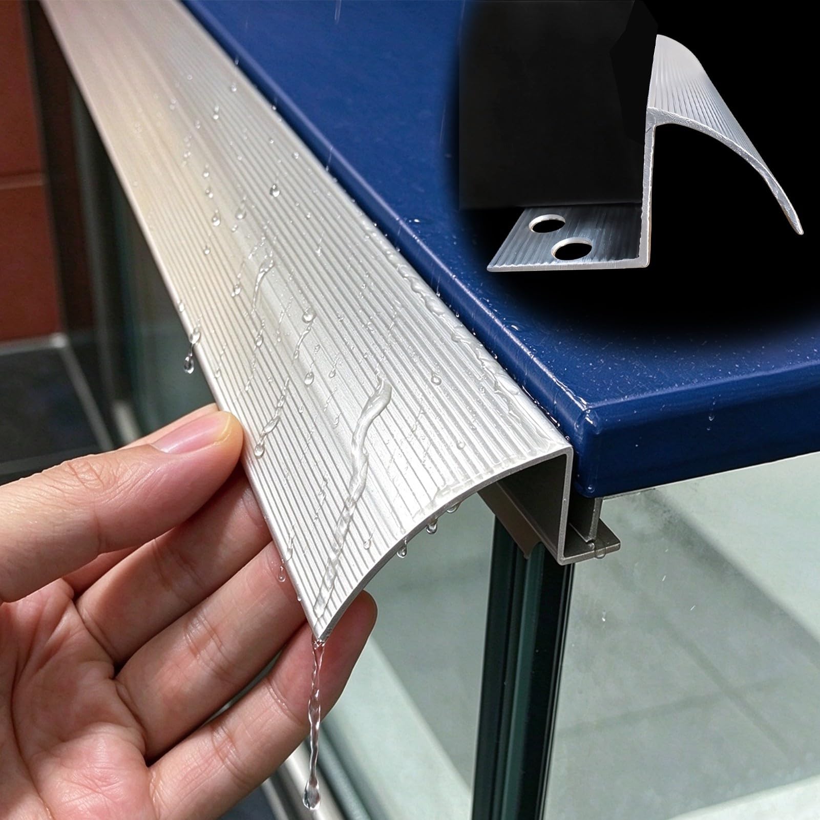 Listwa Ochronna Przed Deszczem Osłona Przeciwdeszczowa Stopu Aluminium