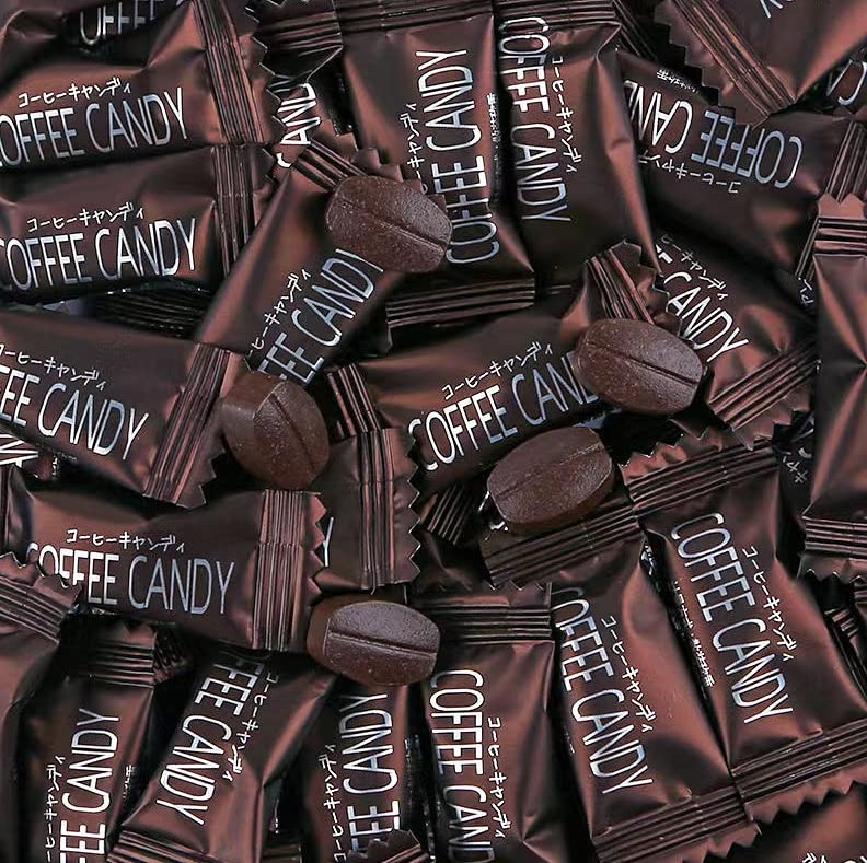 Asian Specialty Sweets Coffee Bean Shape Hard Candies with Filbert Flavor 200 pcs