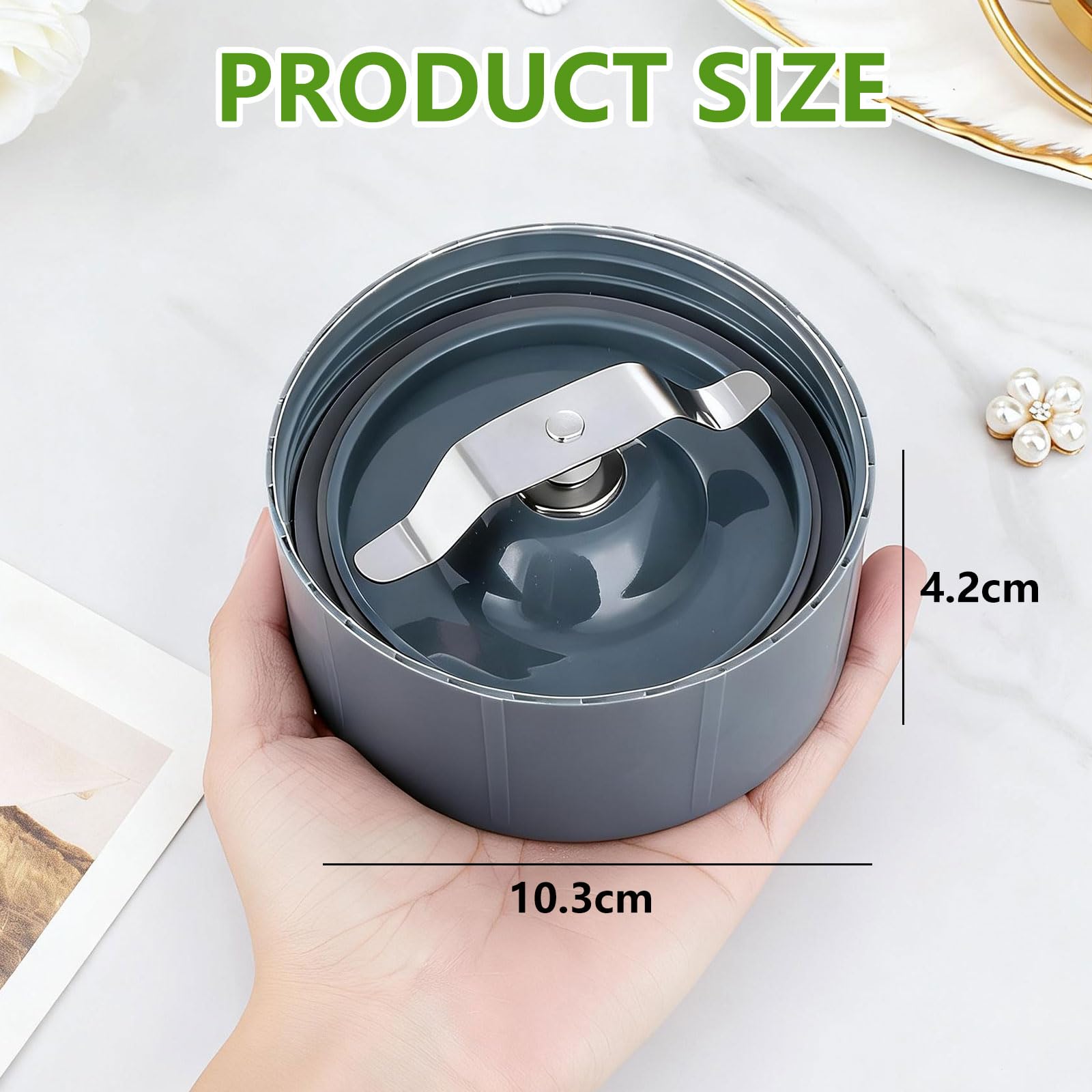 Lama di ricambio per fresatura, lama per estrattore, compatibile con frullatore Nutri-Bullet 600W 900W