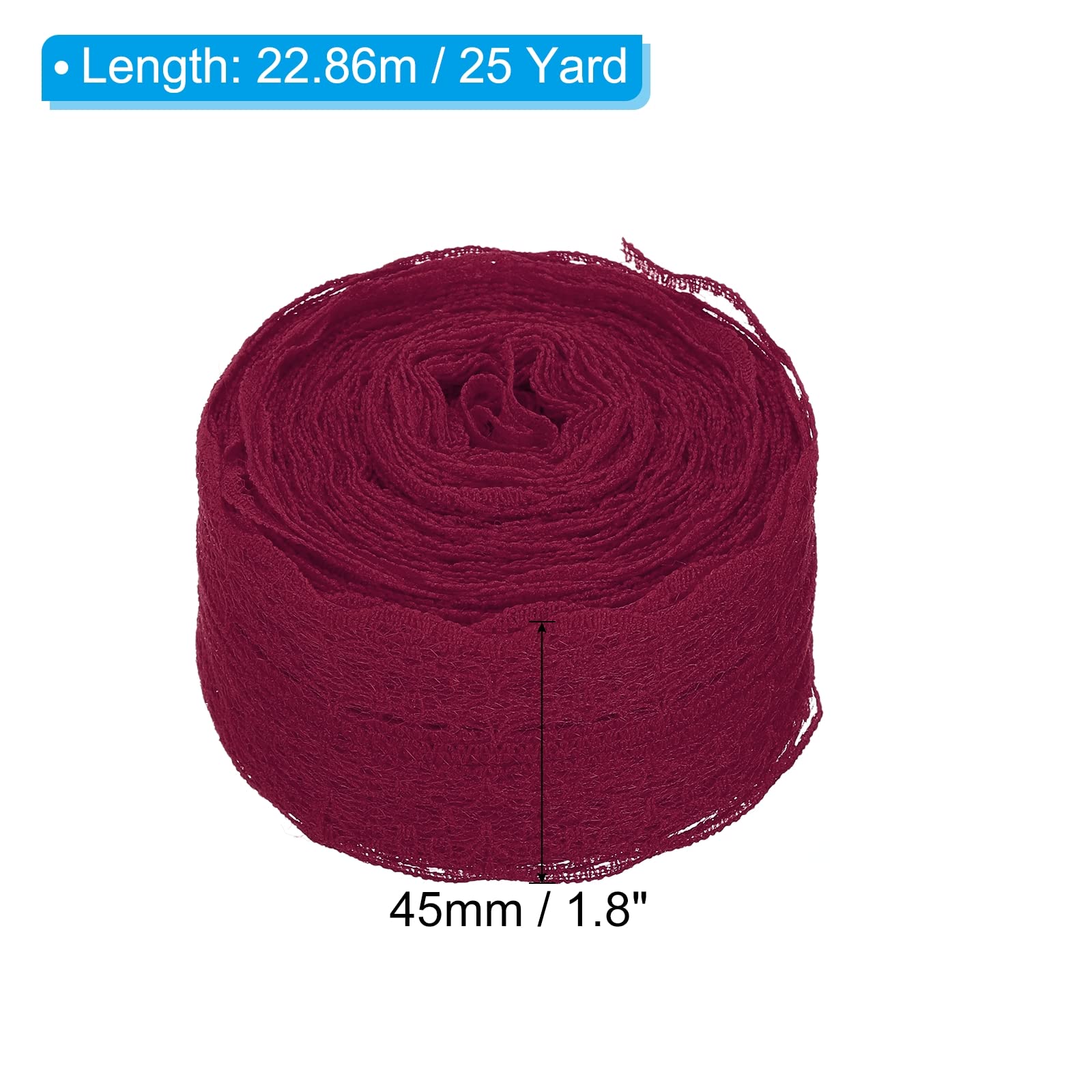 PATIKIL 1.8 Inch Wide 25 Yards Lace Trim Ribbon - Image 2