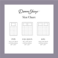 Vista 4 de Donna Sharp Edredón King – Chesapeake Trip – Colcha contemporánea con patrón clásico de retazos – Lavable a máquina