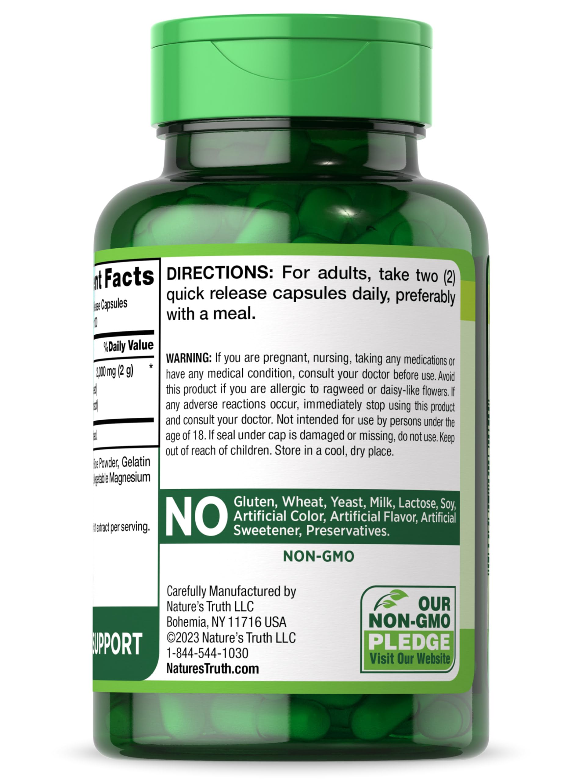 Nature's Truth Milk Thistle Supplement | 200 Capsules — Amazon image 6