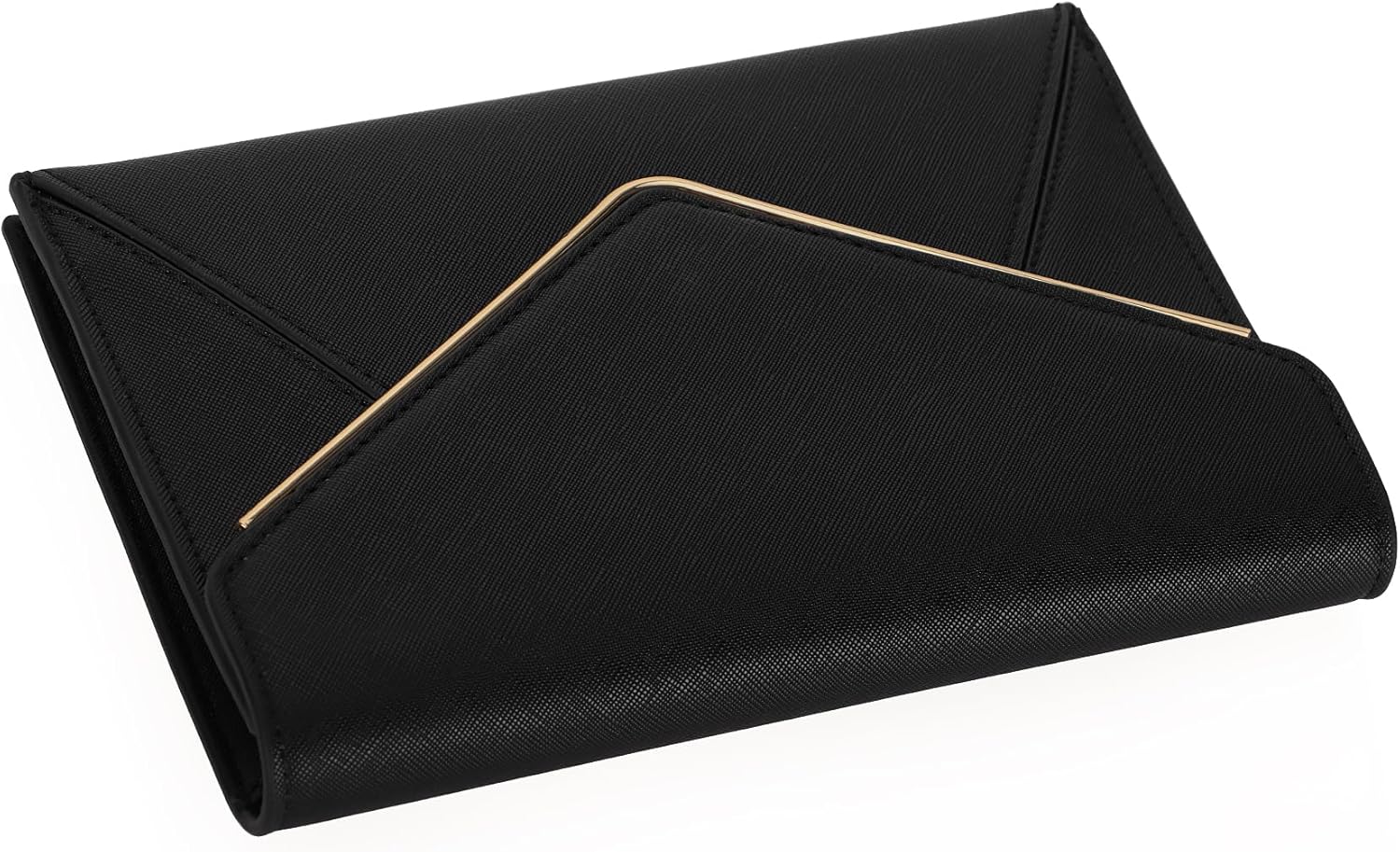 DEXMAY Evening Clutch Handbag for Women Elegant Saffiano PU Leather Envelope Handheld Purse Formal Foldover Dressy Bag - Image 5