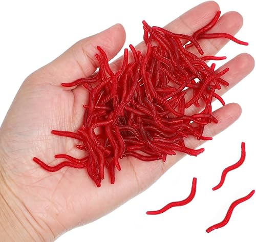 Miniatura 2 de Gadpiparty 100 piezas de plástico sintético sintético suave y realista de goma elástica de goma de juguete de truco de pesca simulados señuelos