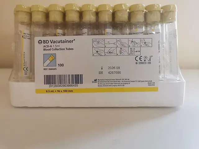 BD Vacutainer Tubes PRP pour Traitement des Cheveux - Lot de 10 Tubes