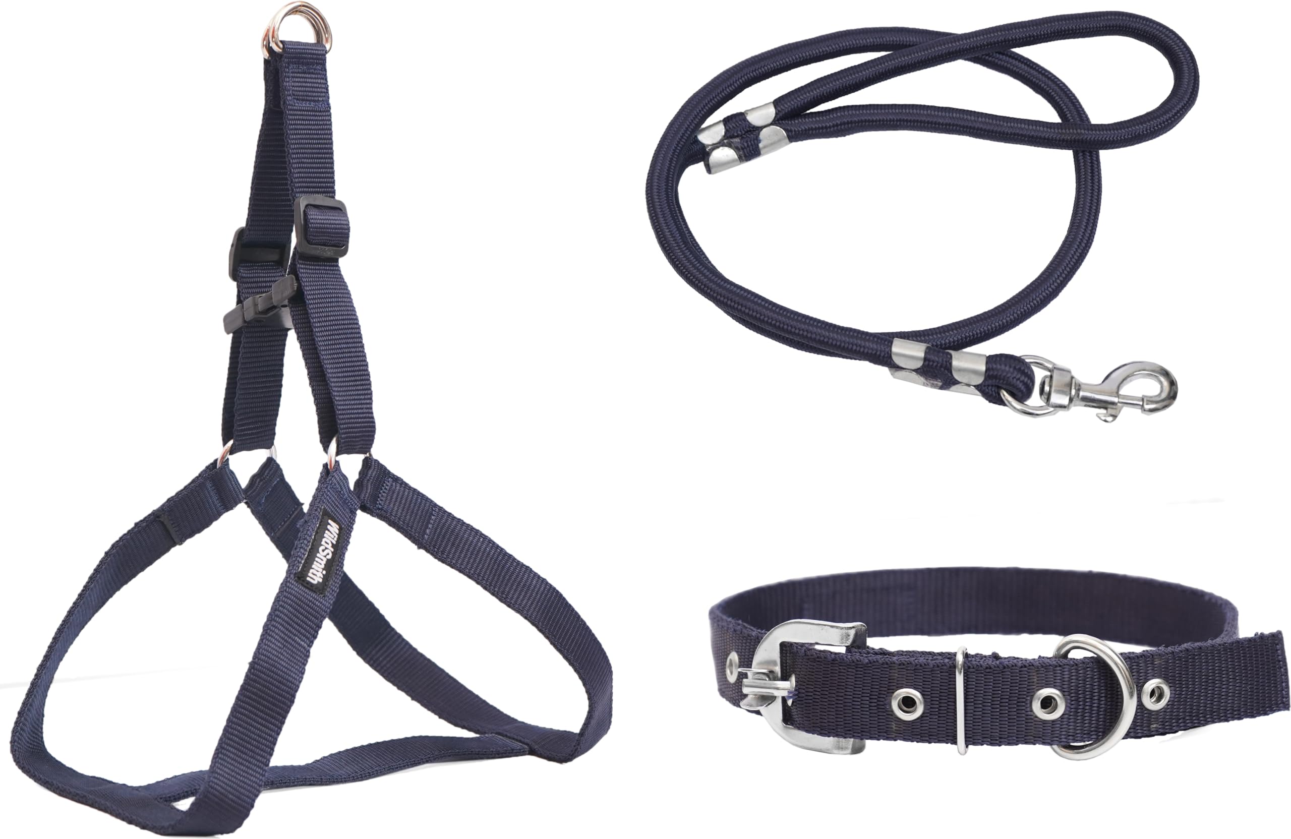 Wild Smith Dog Collar Belt & Adjustable Leash| |Metal Hooks| |Comfortable Grip|Double Stitched Dog Belt| Dog Collar| Dog Leash | Dog Chain| Cat Belt | Dog Harness (B0CJRPH2L9) Amazon Price History, Amazon Price Tracker
