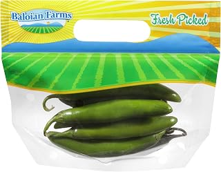 Baloian Farms Serrano Peppers, 4 oz - Fresh Spicy Chilies for Salsas, Tacos & Enchiladas