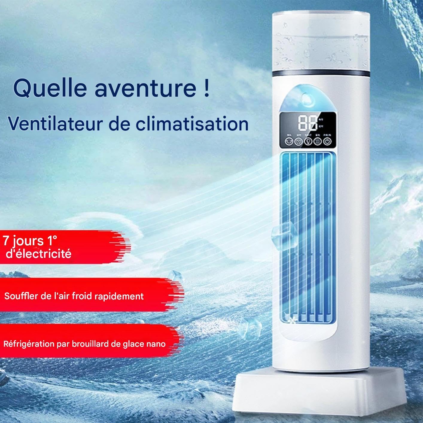 Wentylator Wieżowy Do Sypialni Nowoczesny Obrotowy Wentylator Wieżowy Do | Cichy Inteligentny Wentylator do Domu Biura Sypialni
