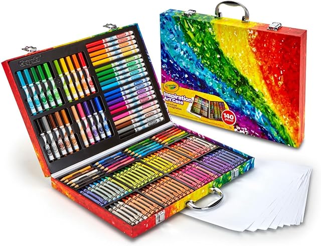 Crayola Inspirująca artystyczna obudowa -140 sztuk - asortyment