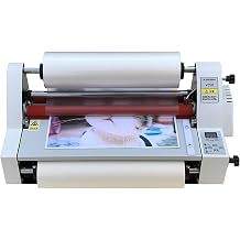 Roll Laminator 17" Thermal Laminator - Single Sided and Double Sided Laminate, Warm Up in 1 Minute, Great for School, Office, Commercial Use