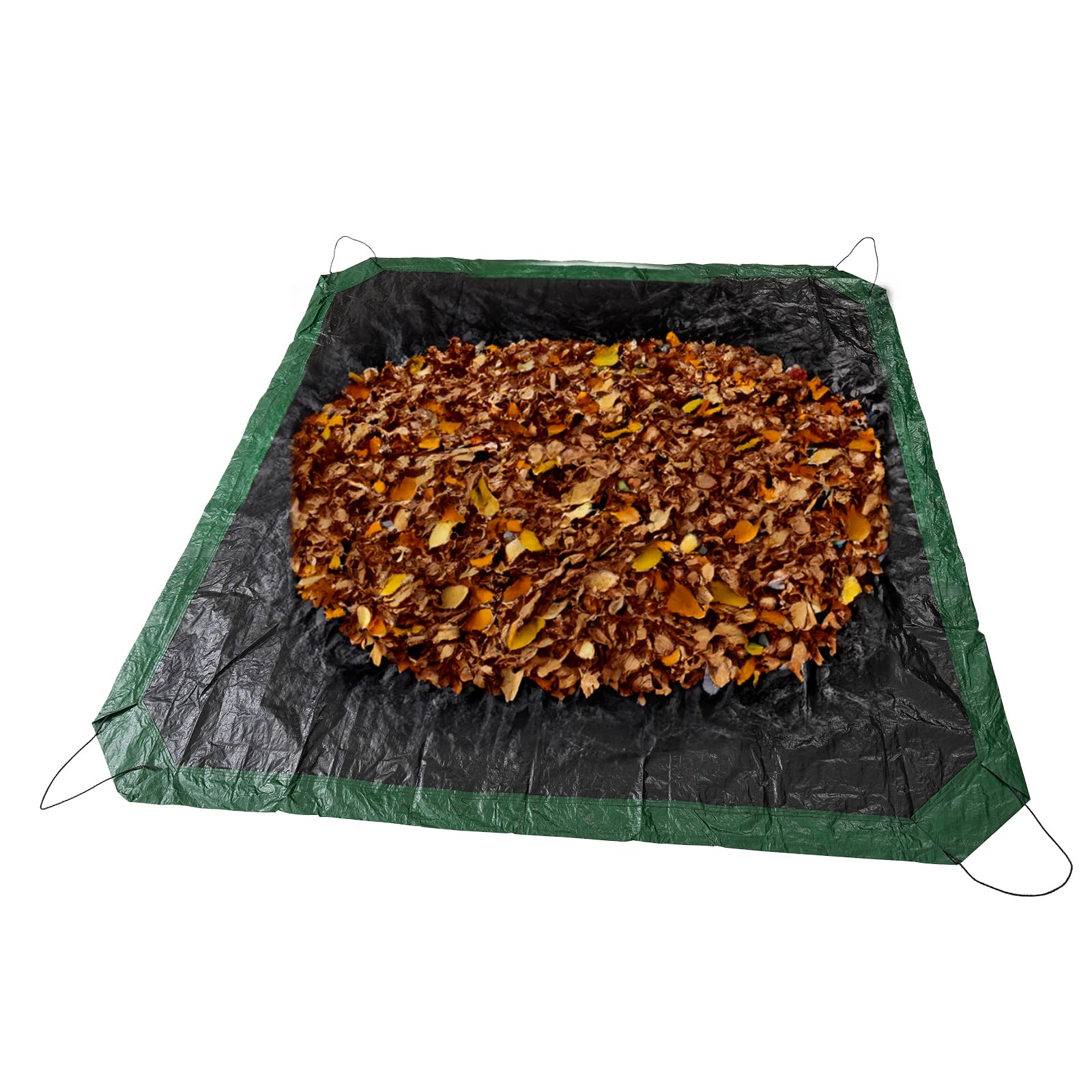SUNLITAP Leaf Tarp 9x9 Ft, Lawn Garden Leaf Tarp with 4