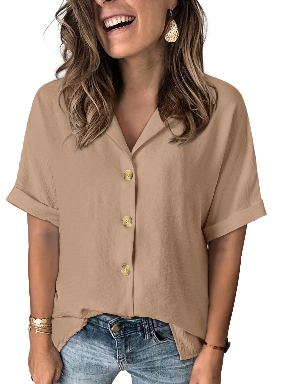 Dokotoo Button Down Blouse