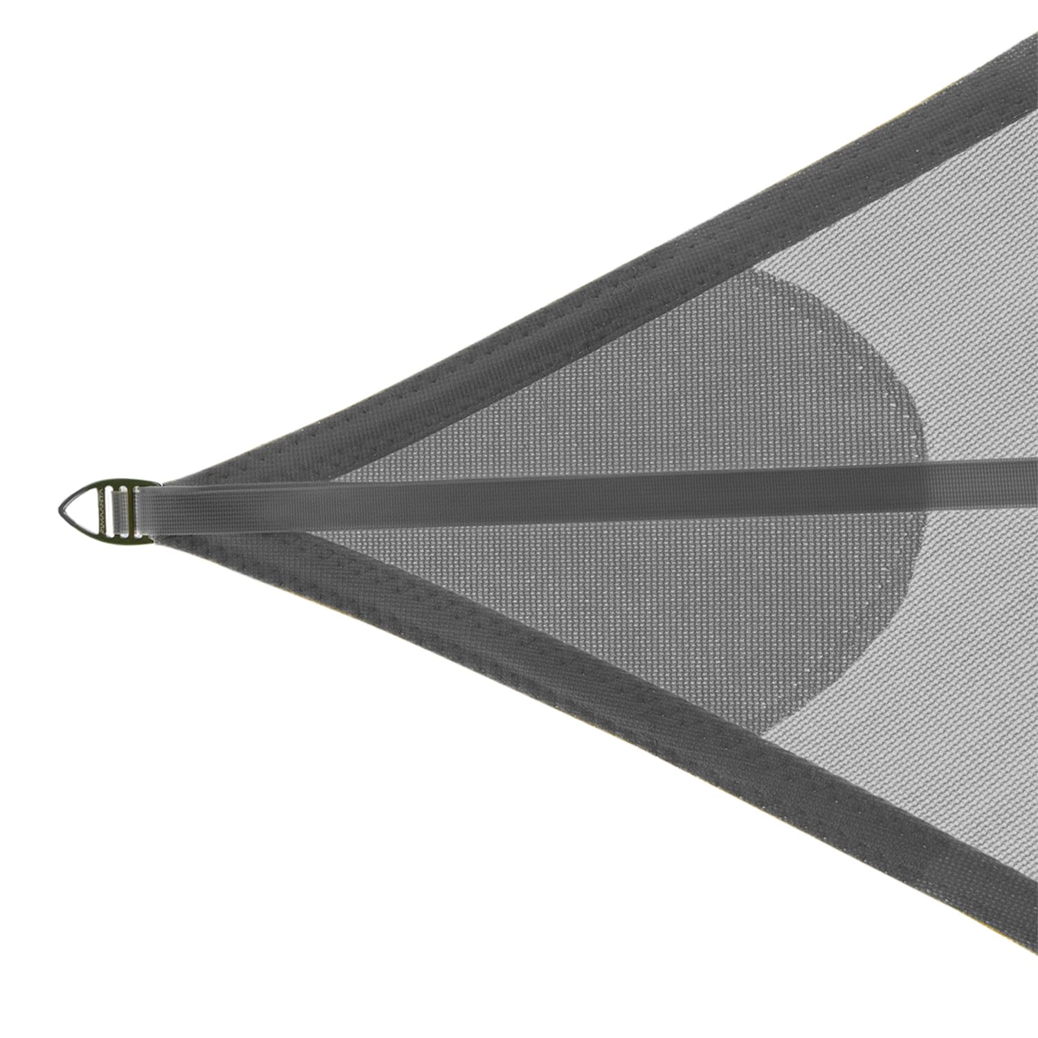 EZ Breez Sonnensegel atmungsaktiv - 5x5x5 m dreieckig - Cloud - UV-Schutz für Garten, Terrasse, Balkon und Pool
