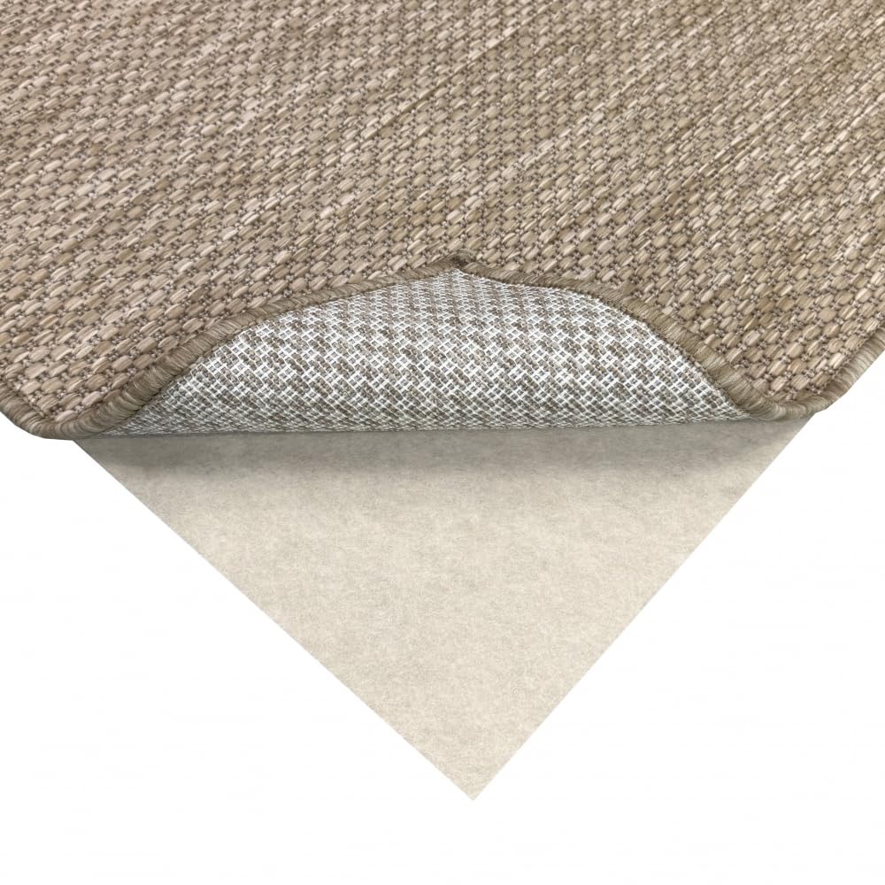 CARPETIA Antirutschmatte für Teppiche beige zuschneidbar Teppich-unterlage Zertifiziert für Fußbodenheizung geeignet 290 x 390 cm
