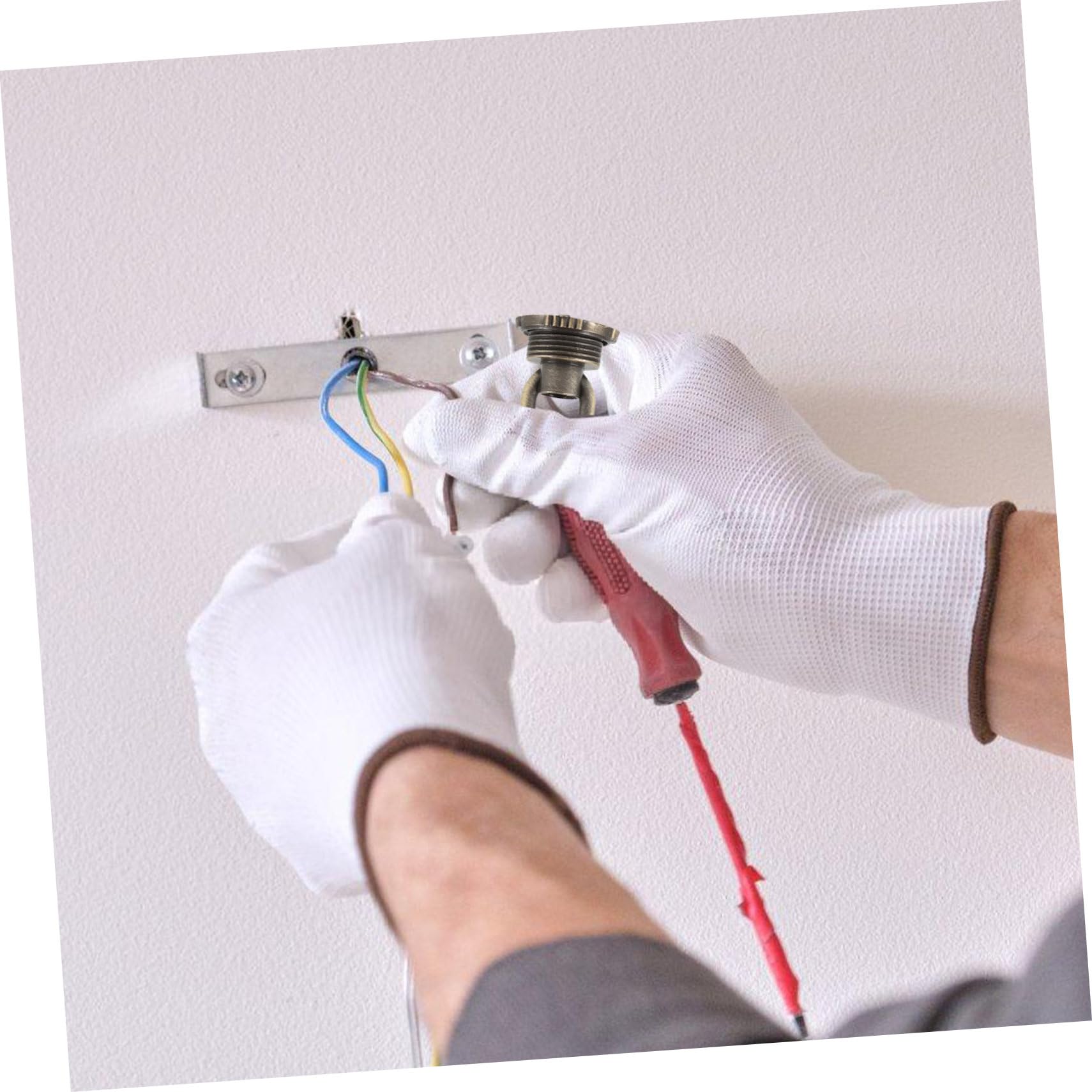 Uonlytech 5sets Ceiling Light Buckle Loop Zinc Alloy Eye Nut Screw for Lamp Parts Pendant Light Fixtures 4pcs*5