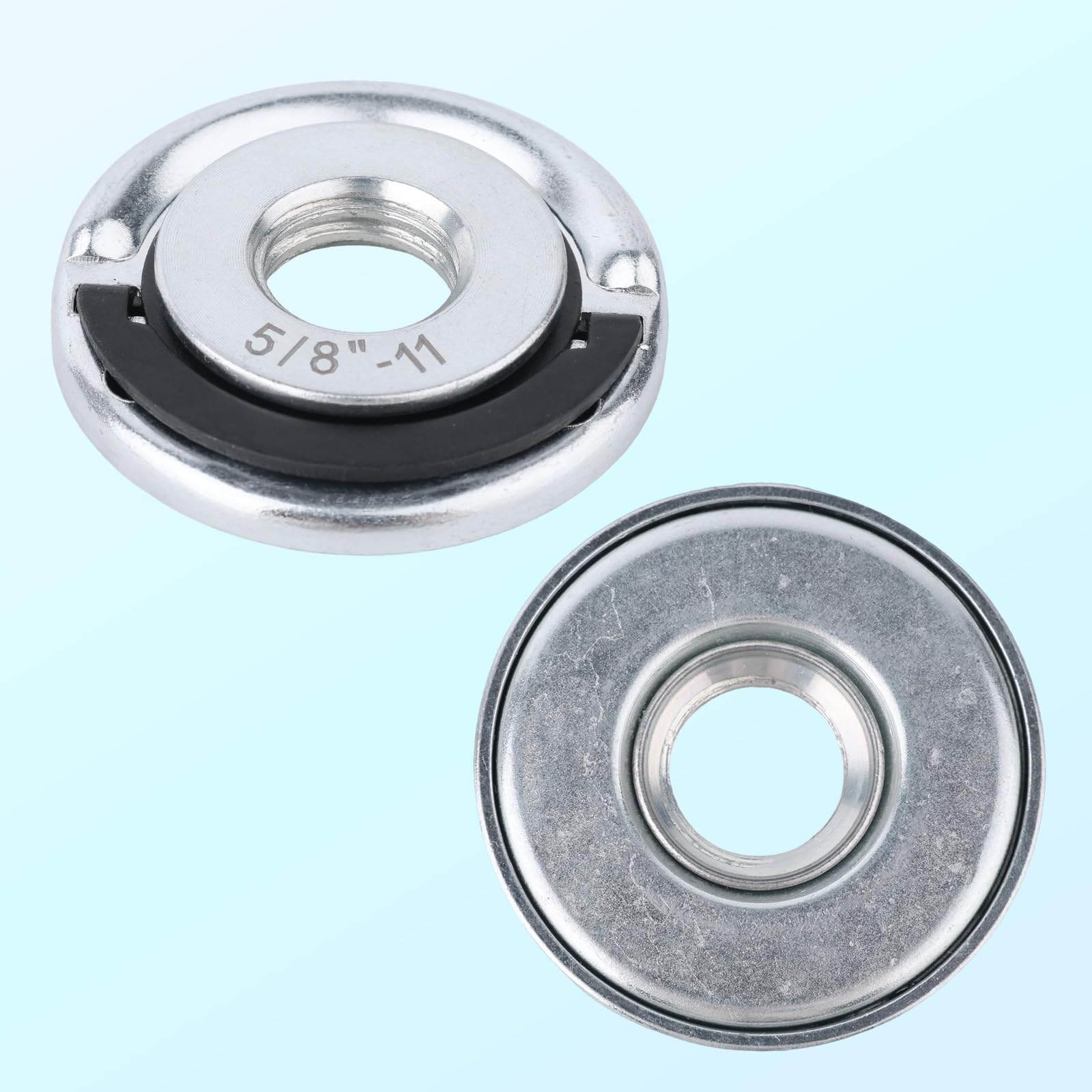 2 Pezzi Filettatura 5/8"-11 Dadi Flangiati per Smerigliatrice Angolare, Metallo Bloccaggio Rapido Dado per Smerigliatrice Angolare for il Fissaggio di Dischi da Taglio