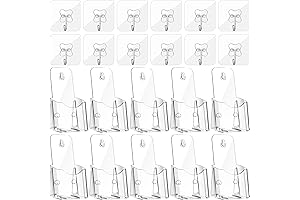 10-Pack 4-Inch Acrylic Brochure Holders: Display Literature with Style
