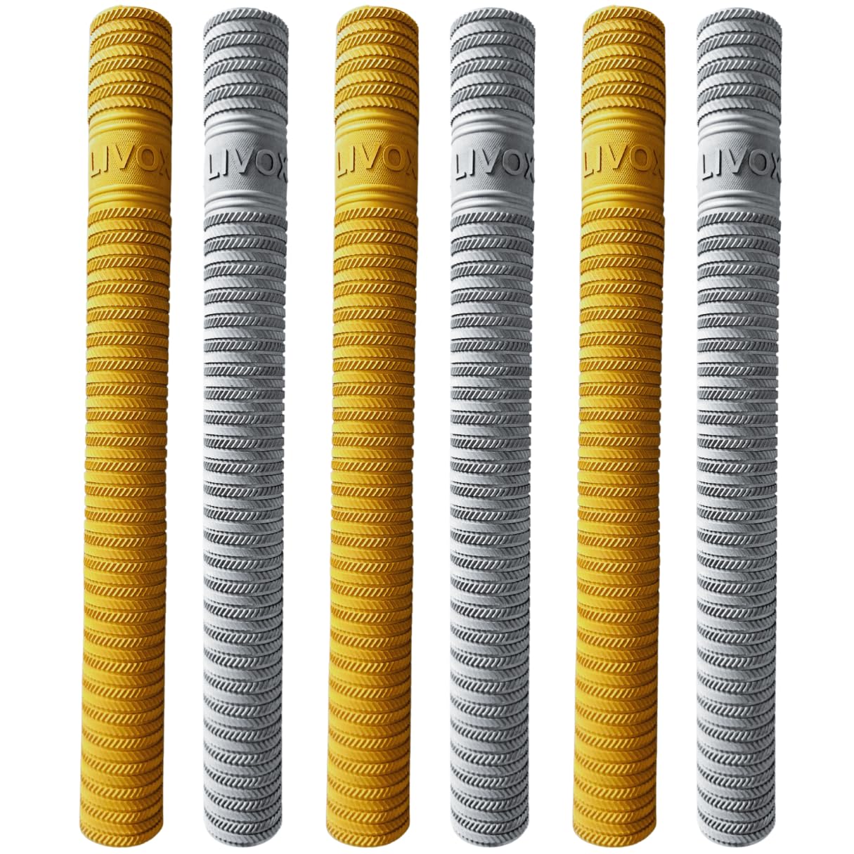 LIVOX Durable Quality Golden and Silvar Ring Texture Cricket Bat Grips for Good Comfort Ultra Tacky (Silver and Gold, Pack of 4) (B0C155FMK7) Amazon Price History, Amazon Price Tracker