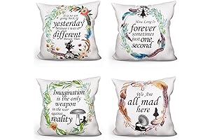 Loungefly x Disney Alice in Wonderland Quote Throw Pillow Cover Set