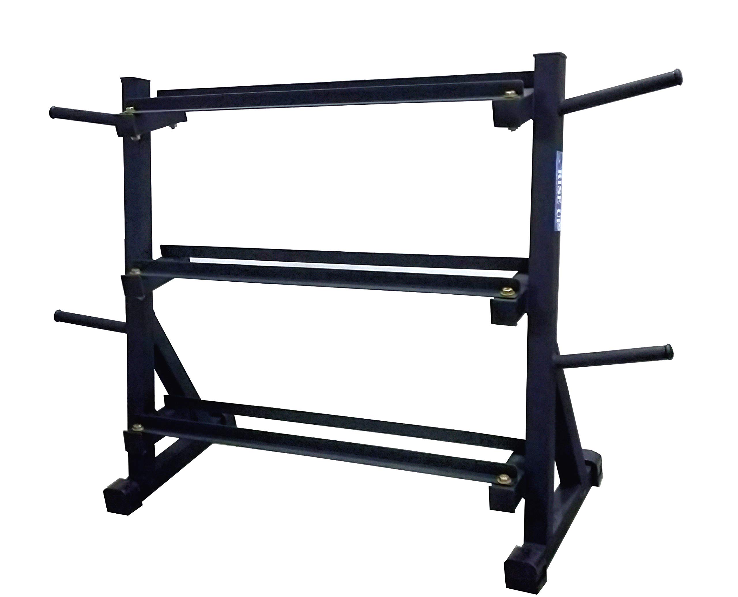 RISE UP� 3-Tier Dumbbell Stand & Standard Weight Multilevel Organizer for Home Gym, 400-KG Capacity, Black,Large (B08JQH4SXJ) Amazon Price History, Amazon Price Tracker
