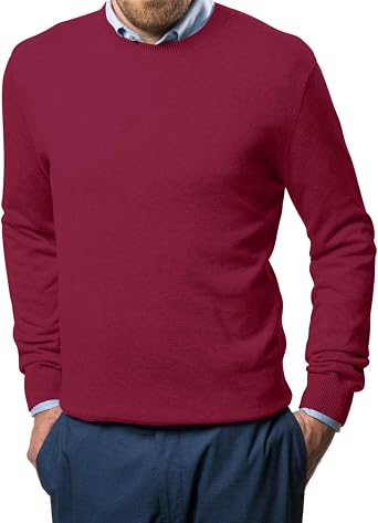Amazon.com: Marino - Suéteres de algodón para hombre, ligeros con cuello  redondo : Ropa, Zapatos y Joyería