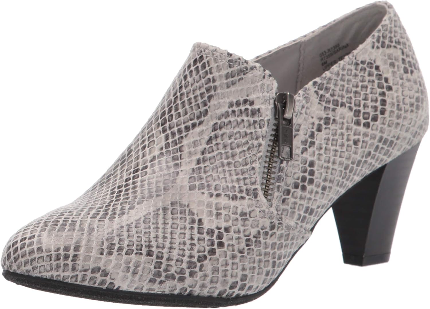 Rialto Women's Sarina Ankle Boot, Pewter, 8.5 Wide