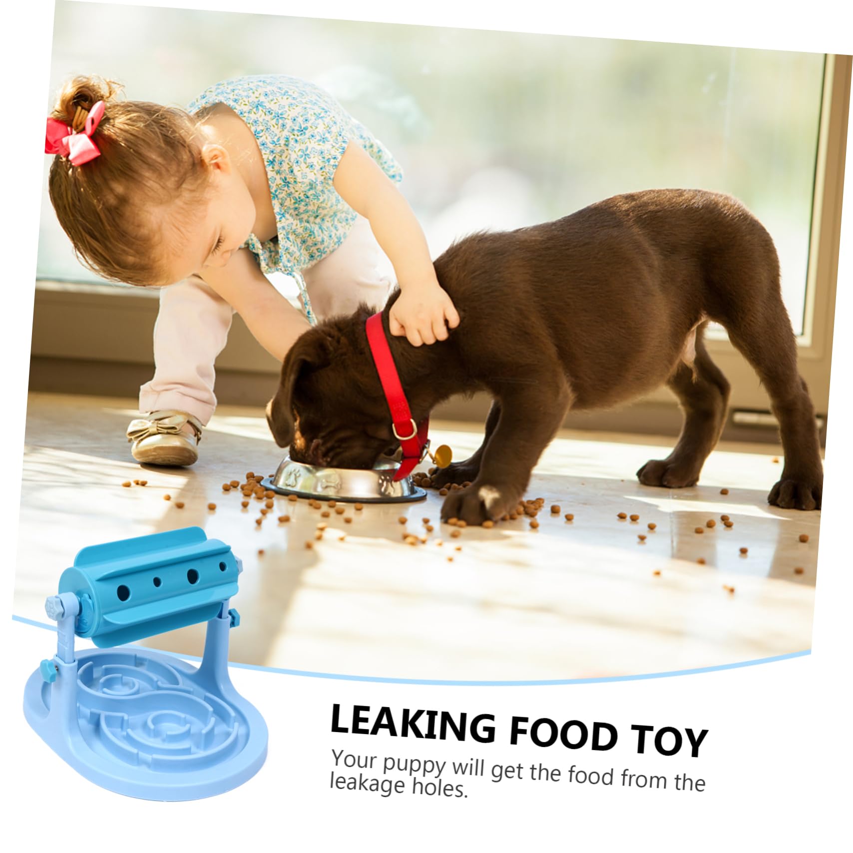 FRCOLOR 1stück Titel Rollenspiel-futterspender Für Haustiere Verstellbarer Slow Feeder Aus Umweltfreundlichem Für Hunde Und Katzen Fördert Langsames Essen Und Sicheres Füttern