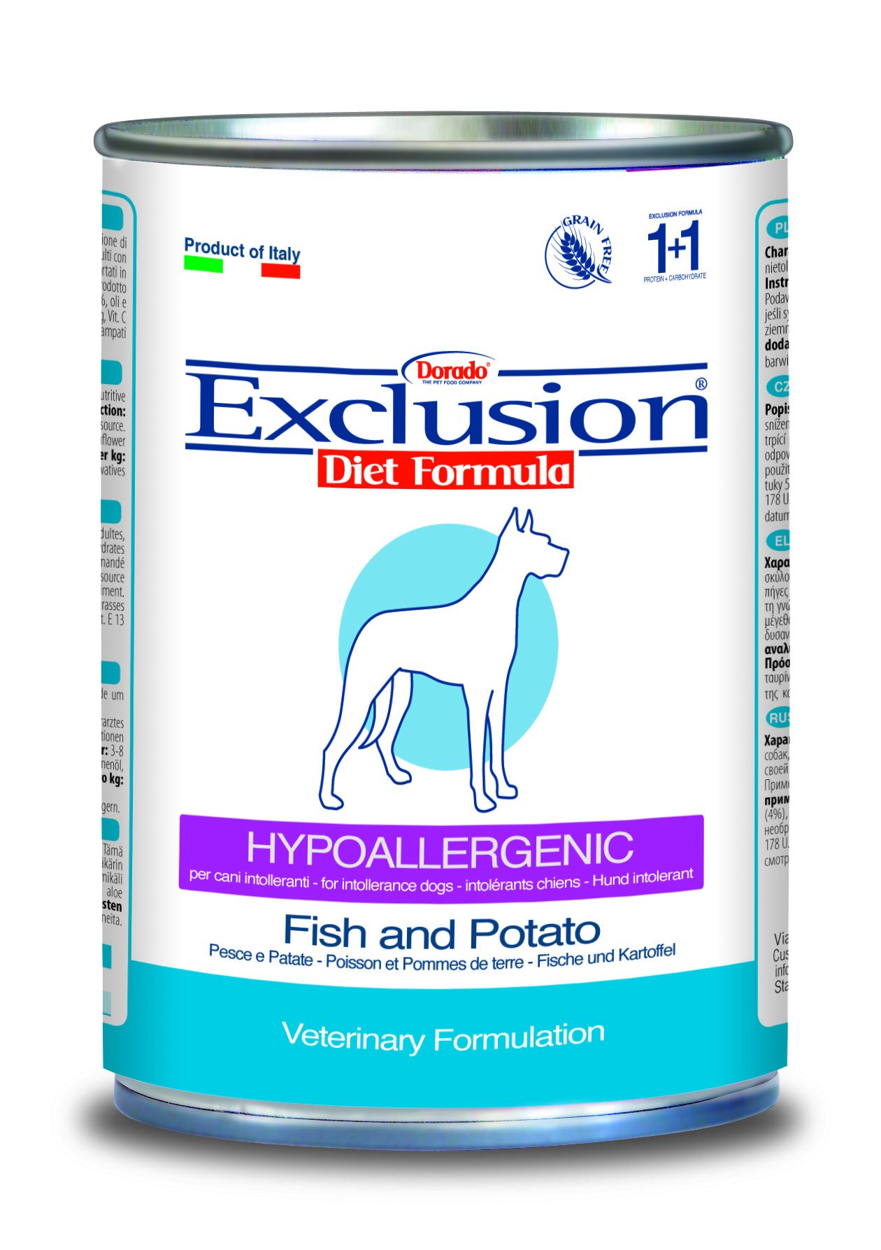 Exclusion Diet Hundefutter – Fisch & Kartoffel, 12,5 Kg, Hypoallergen, Getreidefrei