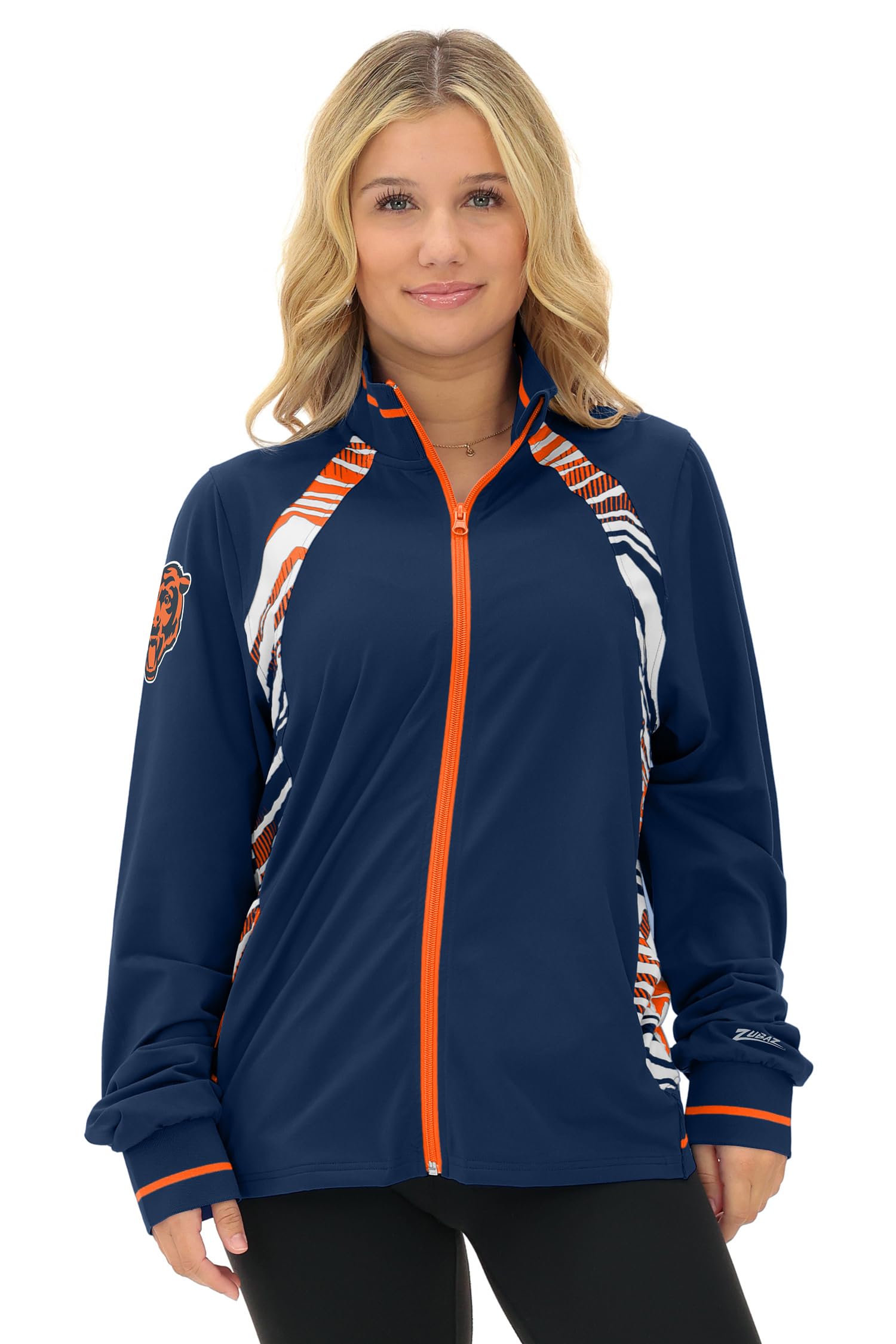 Zubaz NFL Teams Women's Elevated Lightweight Full Zip Jacket (XS - 3XL)