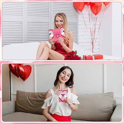 Miniatura 5 de D4DREAM Divertida tarjeta de aniversario para él, su marido, esposa, cisne, amor, tarjeta del día de San Valentín para novio, novia, en forma de