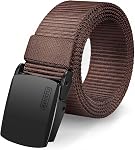 FAIRWIN Ceinture Homme Golf Nylon Casual Web Toile tactique Ceintures Jeans Ceintre Homme Travail lourd militaire en métal boucle