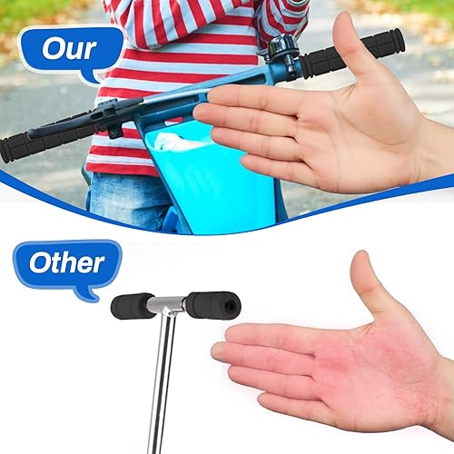 Miniatura 5 de Coolrunner Agarres de manillar de bicicleta, empuñaduras de bicicleta para niños y niñas, agarre de goma antideslizante para scooter Cruiser Seadoo