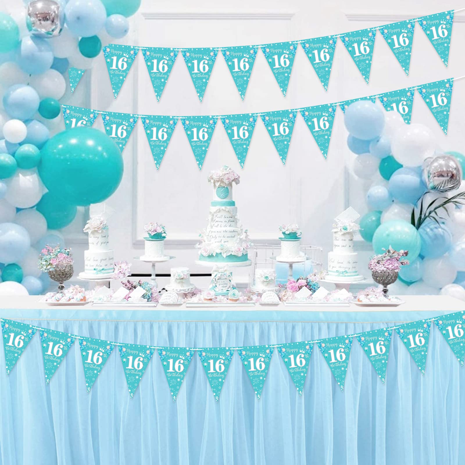 Striscione Buon Compleanno Festoni Compleanno Bambina Addobbi Compleanno 1 Anno Festone Buon - Foto 7