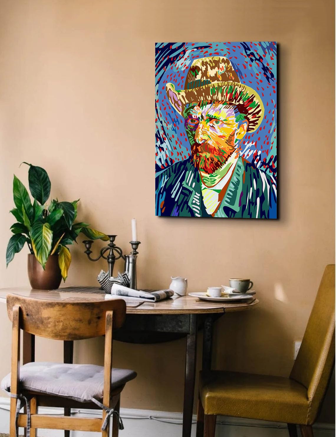 GADGETS WRAP Canvas Gallery Wrap Framed for Home Office Studio Living Room Decoration (14x22inch) - Vincent Van Gogh 1089315