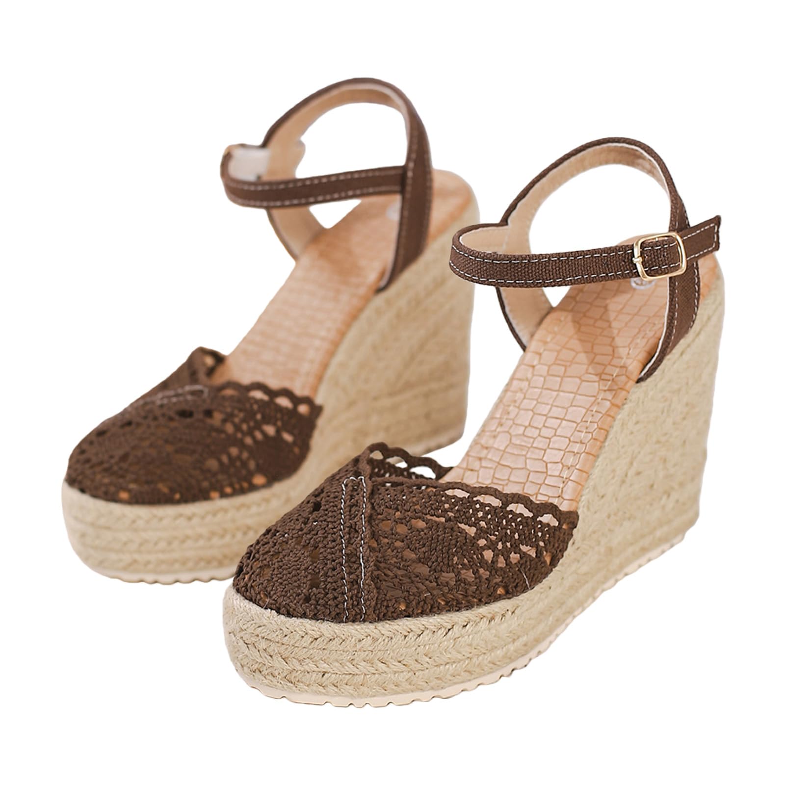 Sandalias romanas planas informales con escote lateral y hebilla para mujer, sandalias de verano de moda para mujer, zapatos plateados con purpurina
