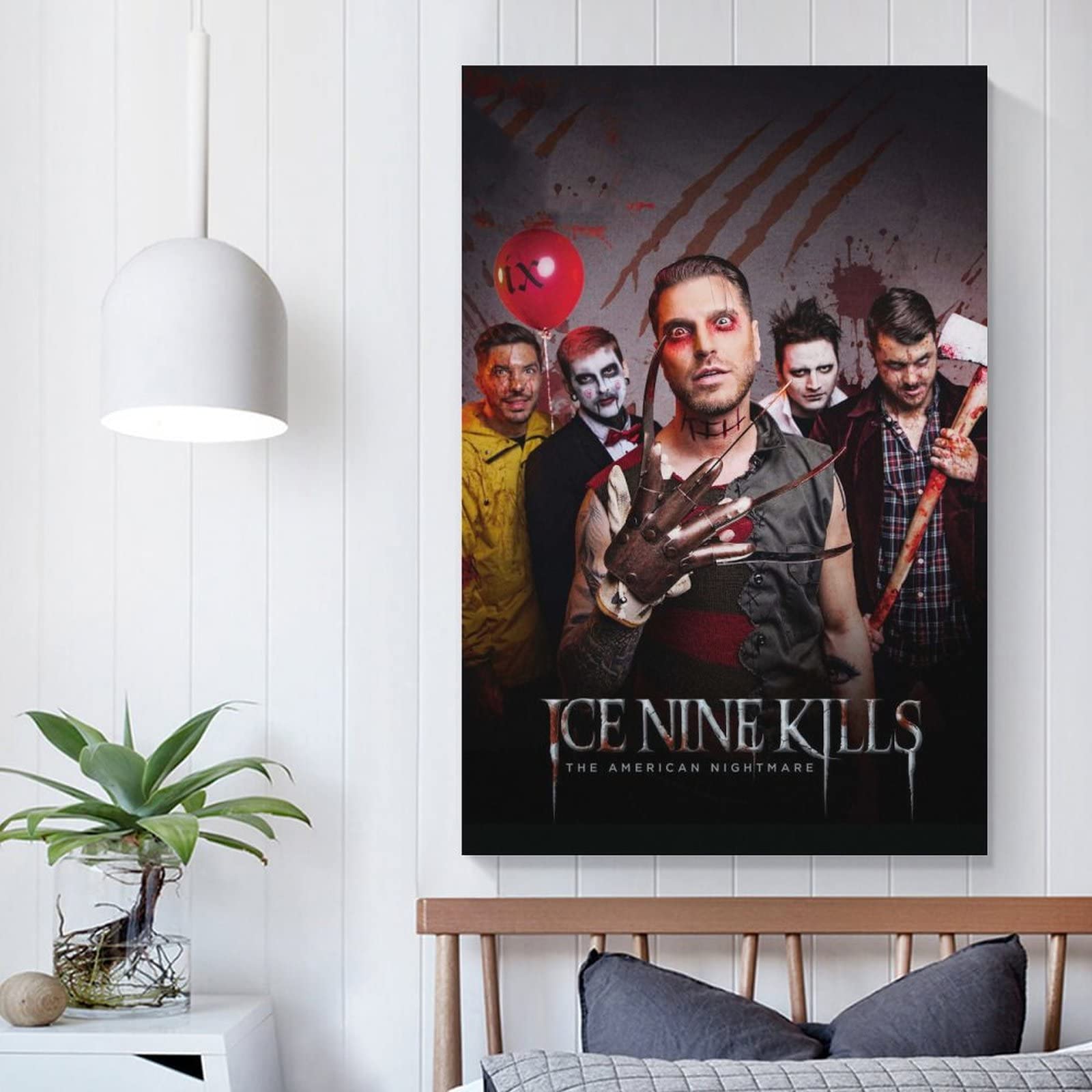 Amazon.com: Ice Nine Kills Heavy Metal Band Canvas Art Poster and