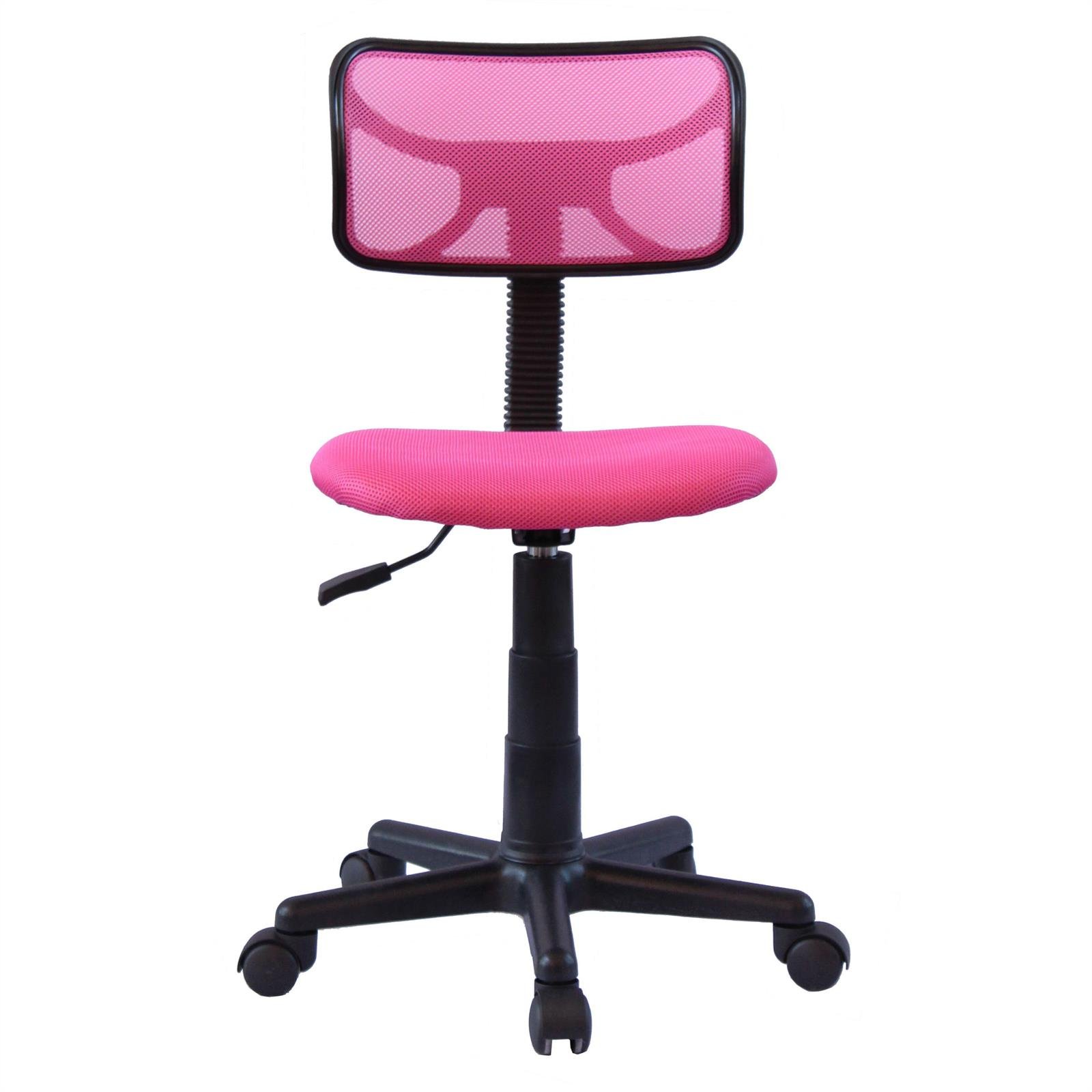 IDIMEX Schreibtischstuhl für Kinder Milan höhenverstellbar, Pink - Drehstuhl für Kinderzimmer, ergonomisch geformte Rückenlehne mit atmungsaktivem Mesh, stabile Doppelrollen [max. Belastbarkeit 50kg]