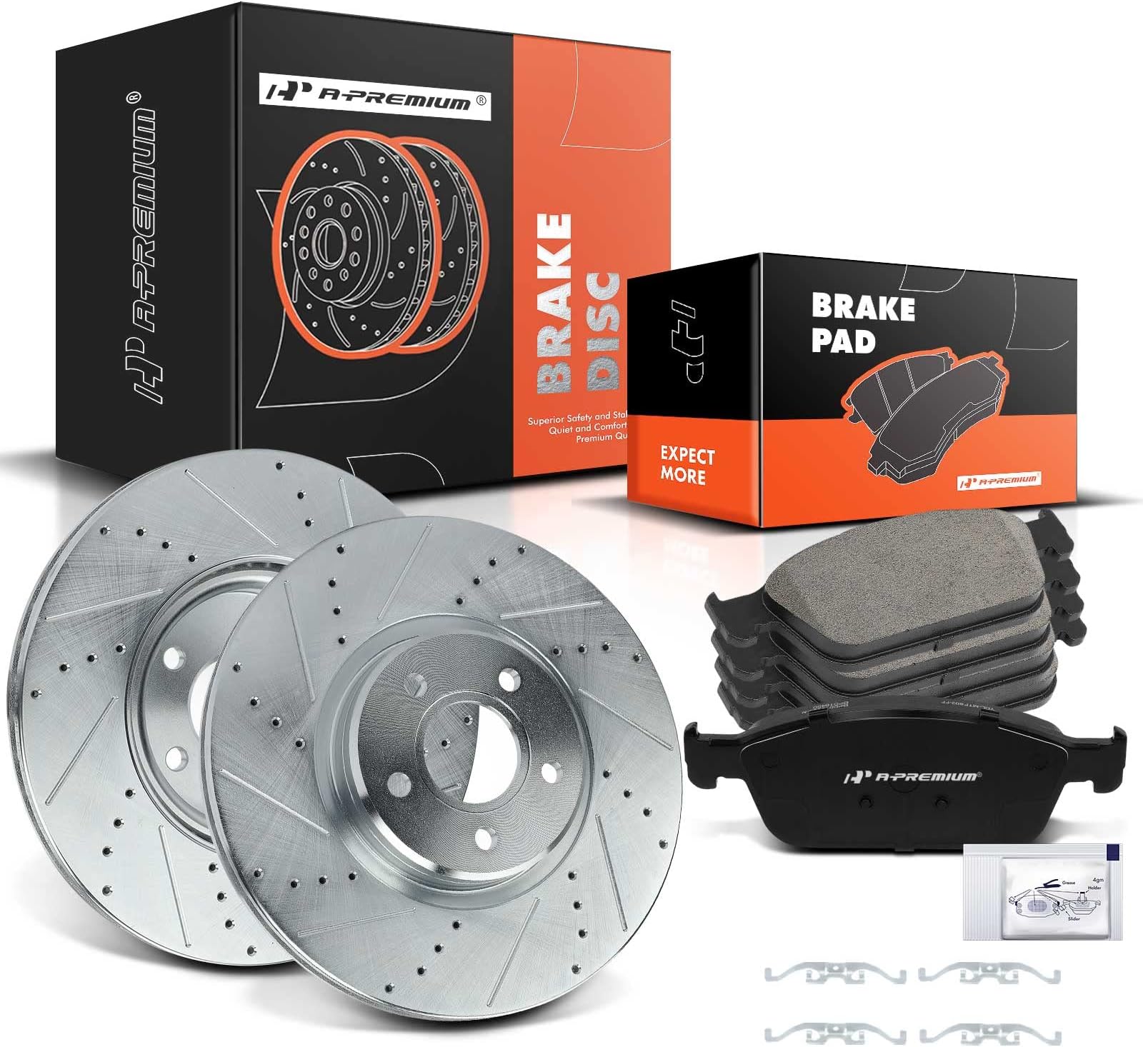 Hawk Talon 2013 Ford Escape 4WD Drilled and Slotted Front Brake Rotor Set