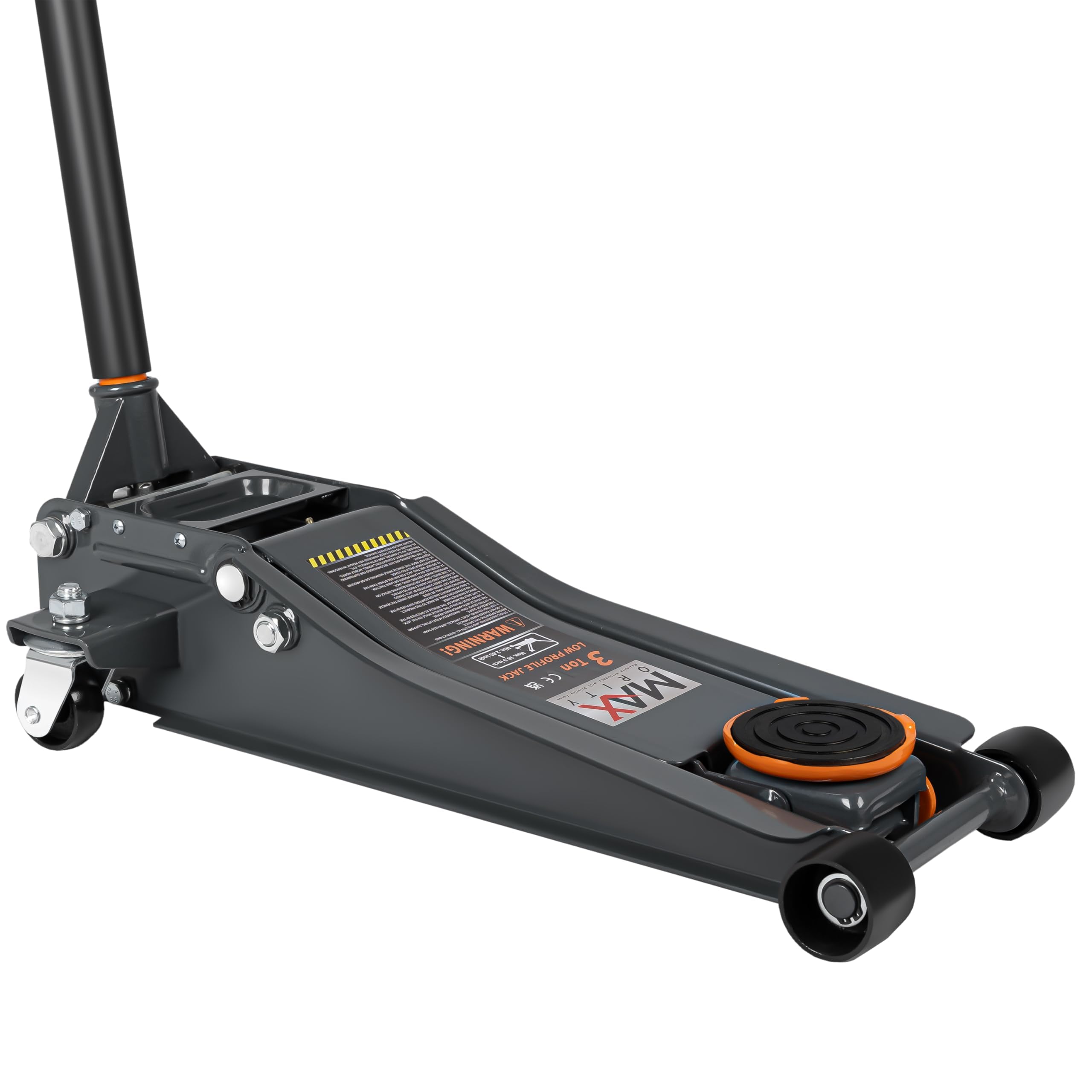 3-Ton (6600lbs) Low Profile Hydraulic Heavy-Duty Steel Floor Jack with Dual Pistons Quick Lift Pump, Home and Workshop Car Maintenance for Various Vehicles (Random Color, 3 Ton Low Profile)