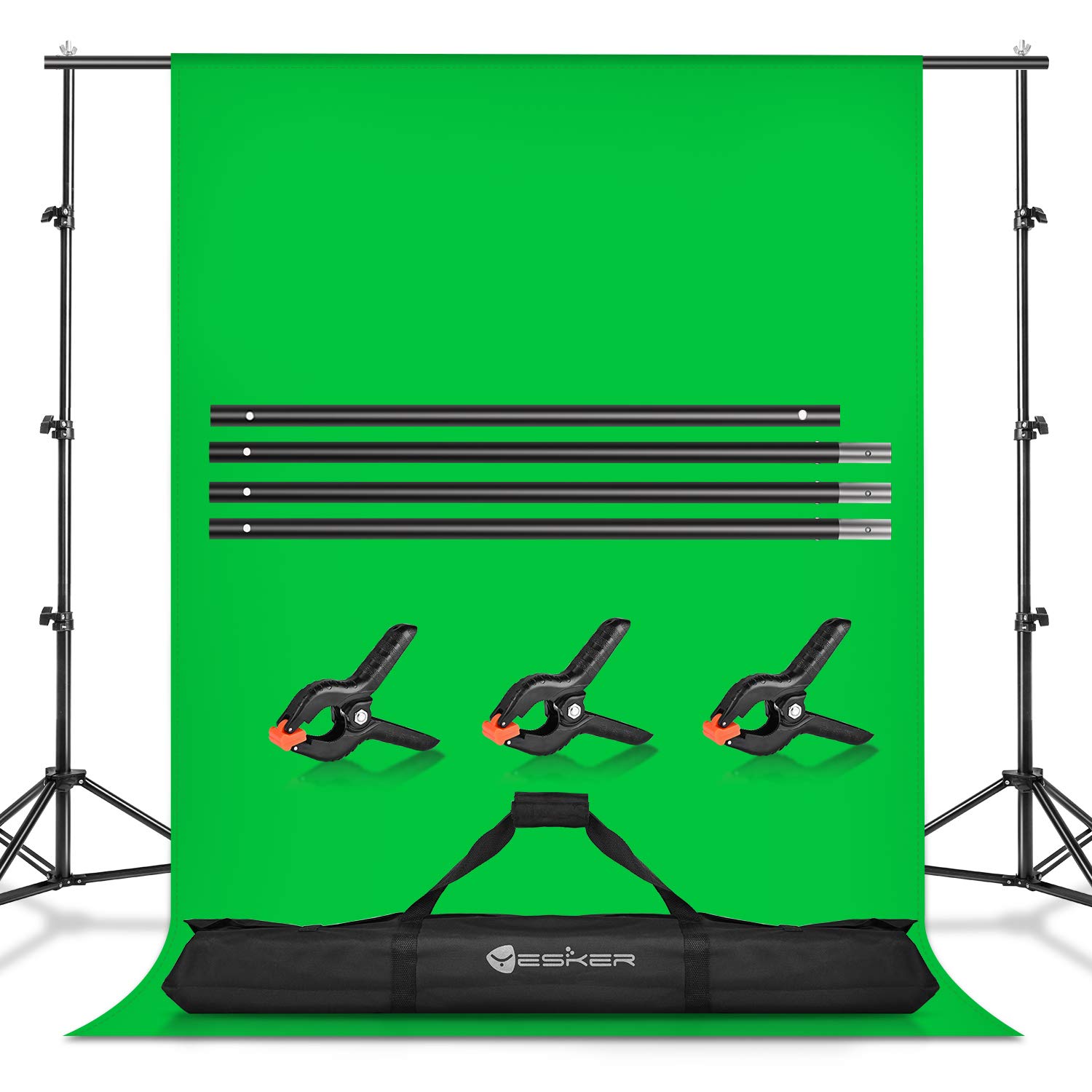 Buy Yesker Photo Video Studio 8.5 x 10ft Green Screen Backdrop Stand