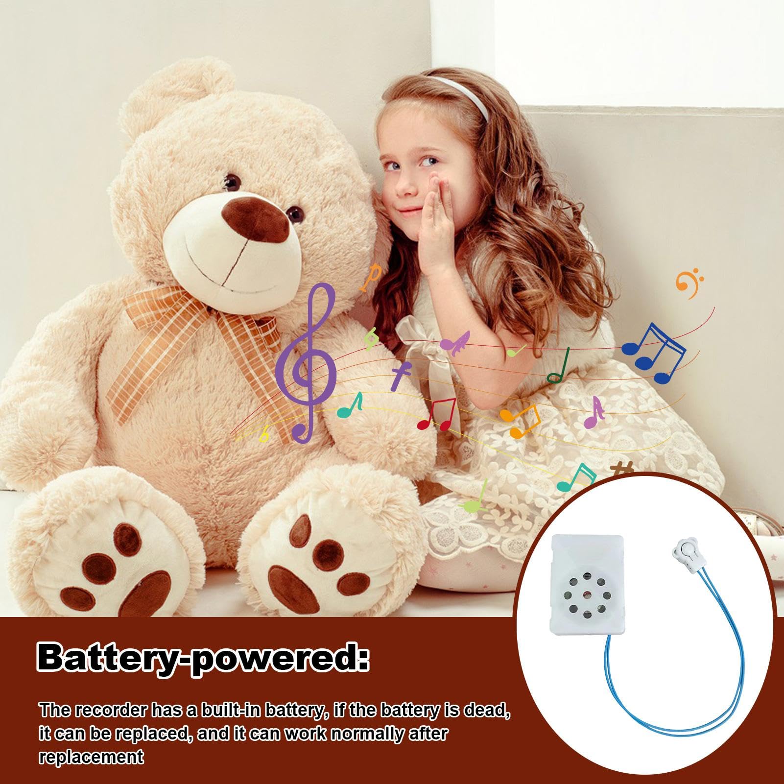 Audio Recorder Stuffed Animal With Voice Recording Recording Gift