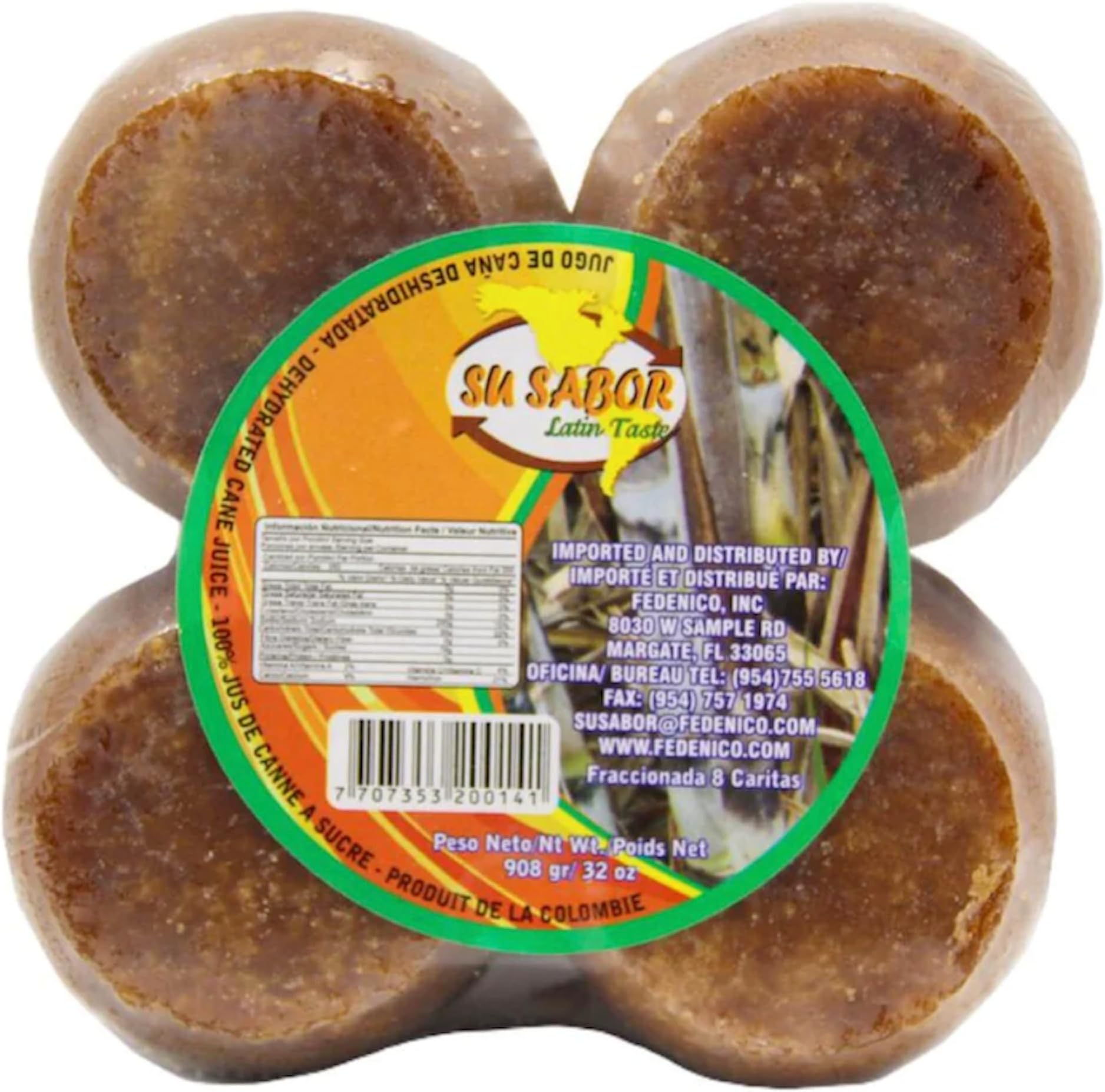 Su Sabor Brown Sugar Cane Fragmented / Panela Fraccionada (8 faces)