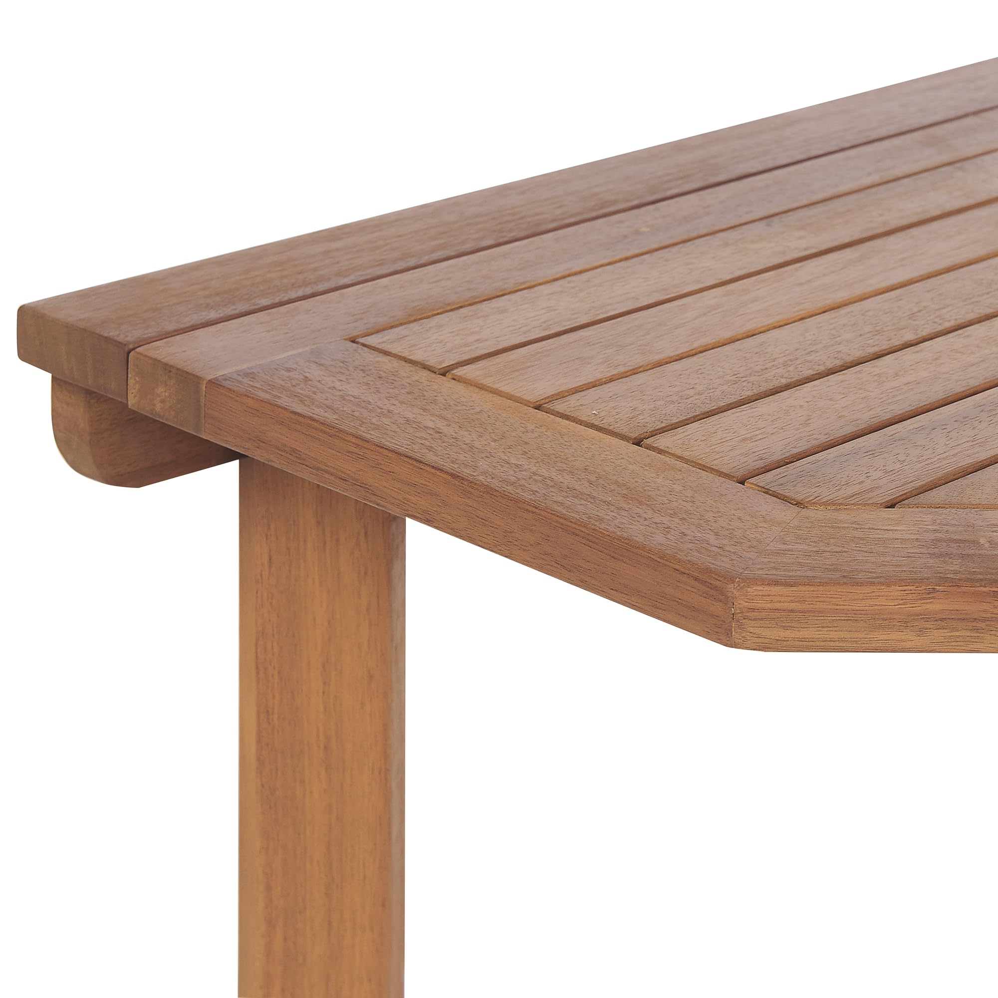 Balkontisch Akazienholz hellbraun 110 x 47 cm klappbar Landhausstil Treia