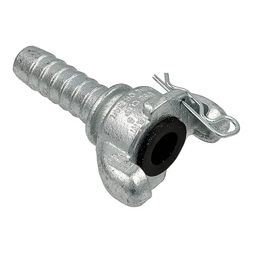 Miniatura 4 de Dixon Air King AM6 - Manguera de aire de hierro, acoplamiento universal de 2 lengüetas, extremo de manguera de 3/4 pulgadas con púas