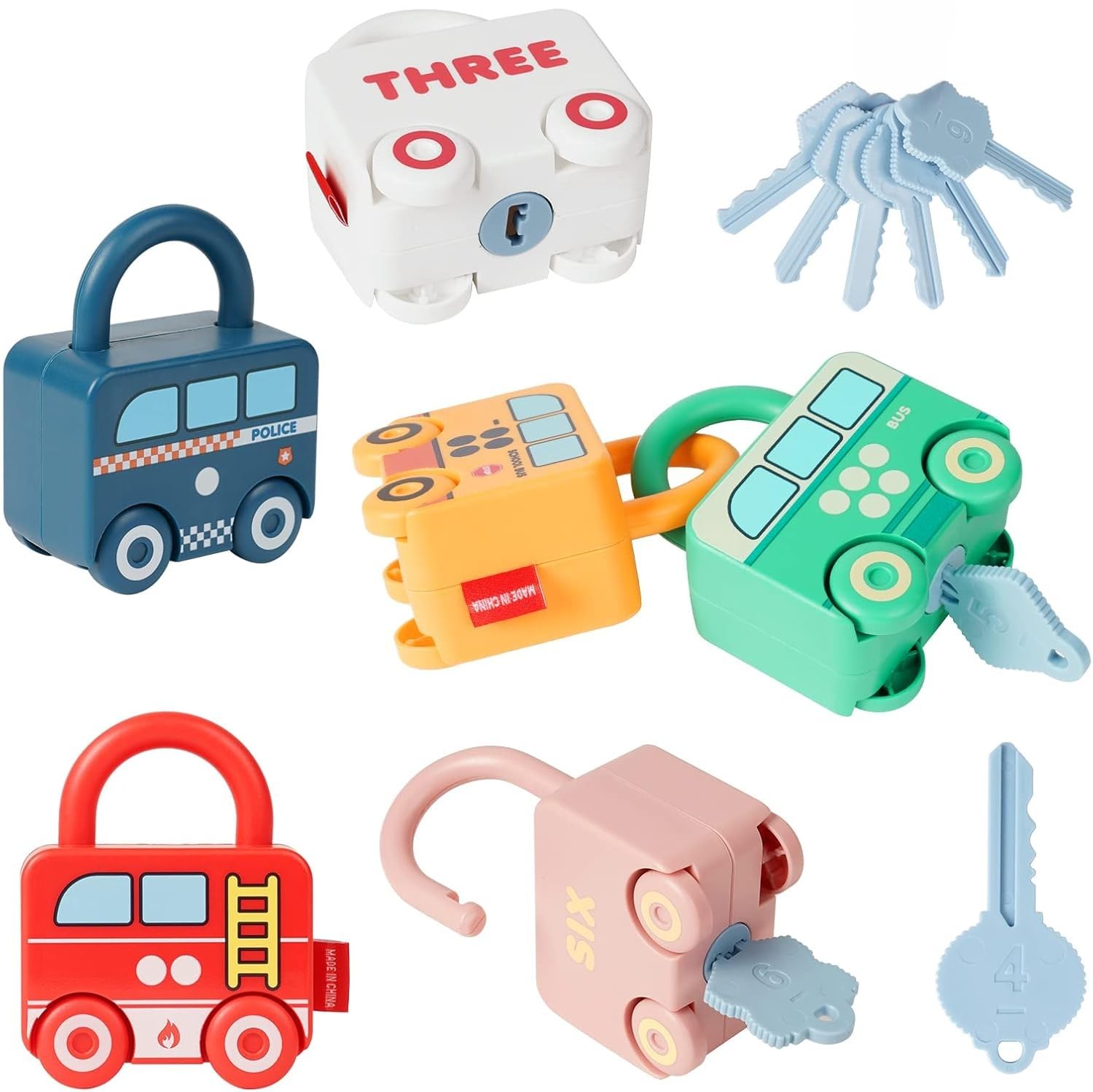 Ainiv Toys Auto, przedszkole, nauka wczesnego rozwoju zabawka dla małych dzieci w wieku 2 3 4 lata, motoryka precyzyjna, gra planszowa dla chłopców i dziewczynek, dzieci, prezenty