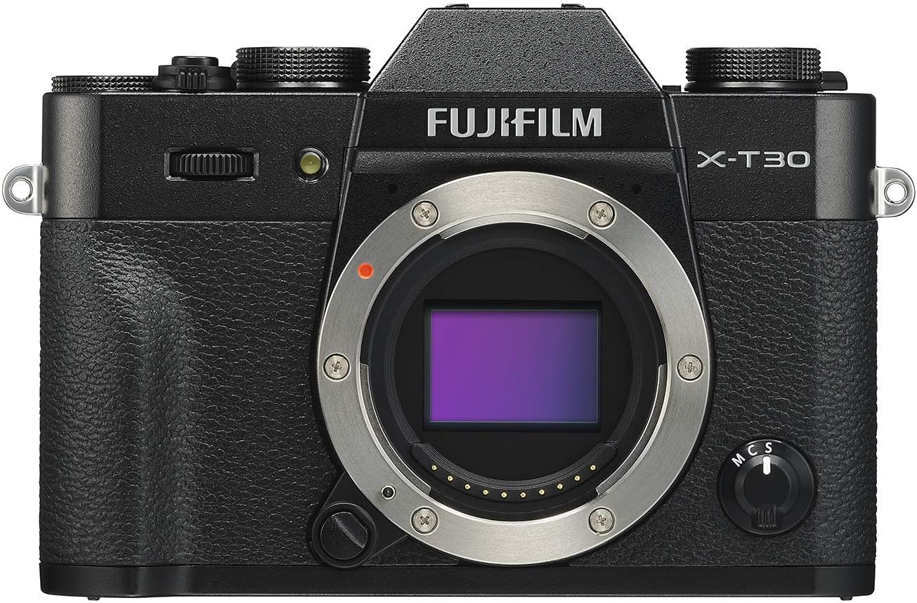 Fujifilm X-T30 Mirrorless Digital Camera, Black (Body Only) (Renewed)