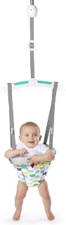 Bright Starts Playful Parade Baby Door Jumper - Adjustable Strap, 6+ Months, Up to 26 lbs, Portable Bouncing Fun