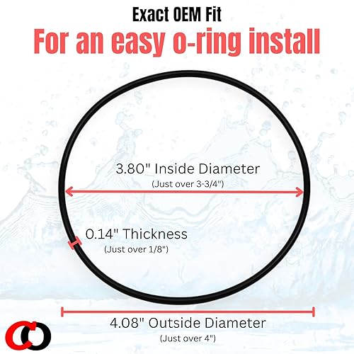 Miniatura 4 de Captain O-Ring - Junta tórica de repuesto 151120W34-OR compatible con carcasa de filtro de agua Pentek (paquete de 3) también llamada 152030,
