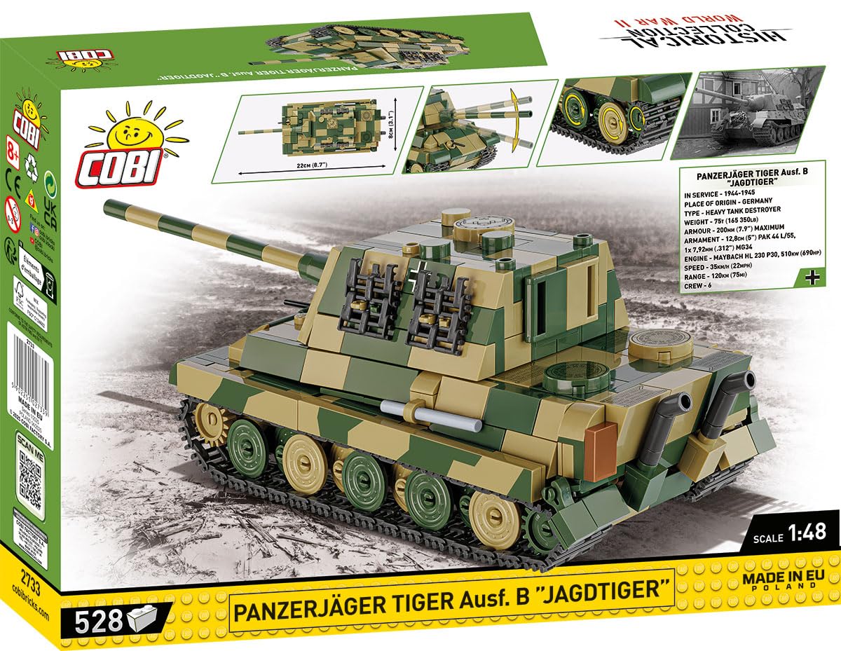 COBI Panzerjäger Tiger AUSF. B Jagdtiger, 22 cm, grün