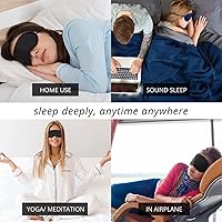 Vista 5 de Máscara de ojos 100% seda de morera para dormir Máscara de dormir para dormir de lado Correa ajustable Cubierta de sombra transpirable